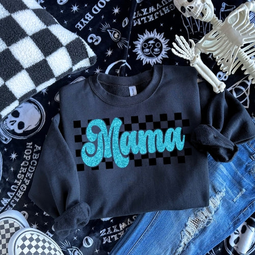 Glitter Checker Mama